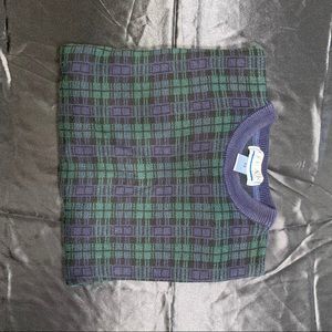 Early 00s Plaid Sweater